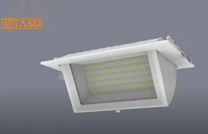 BITASO MIKA Grille Square Recessed Tiltable Downlight With Wattage And Color Temperature Changeable