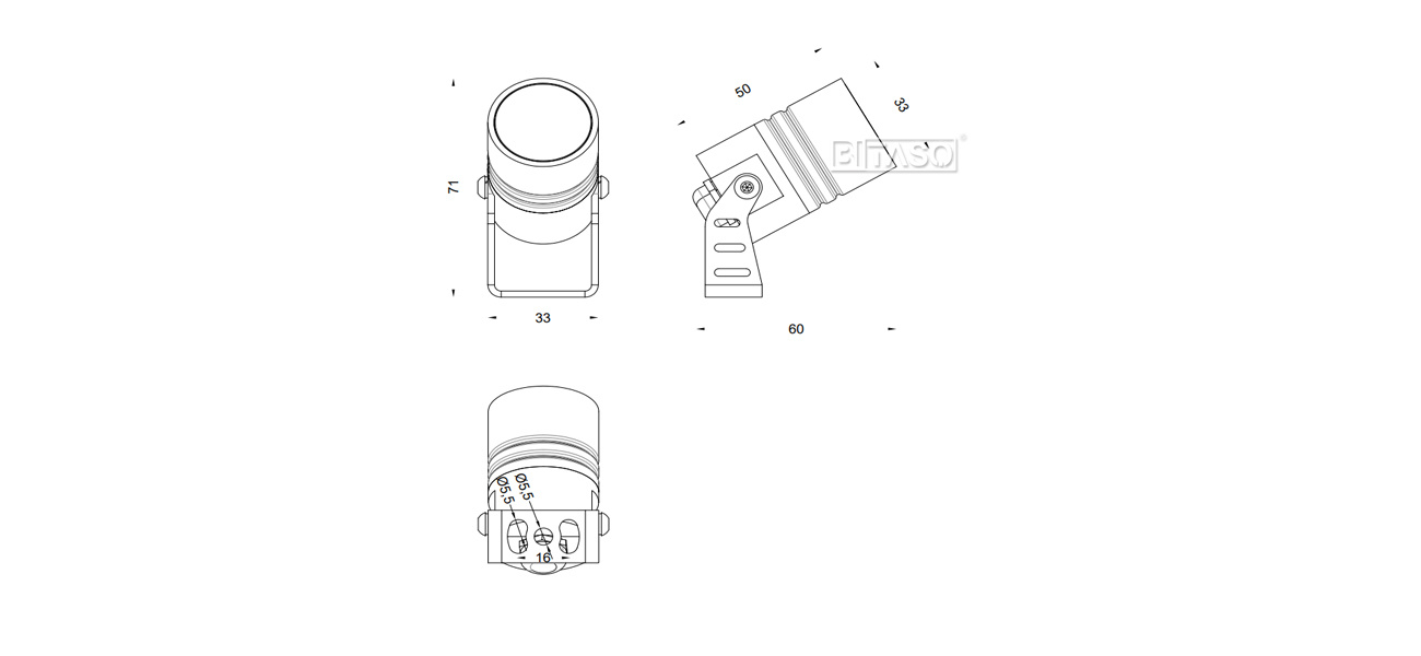 LUMINAIRE DIMENSION LUMINAIRE DIMENSION