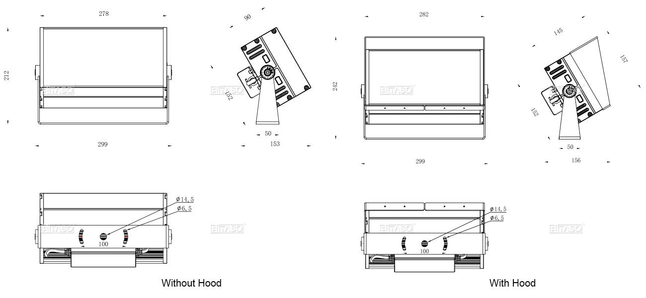 LUMINAIRE DIMENSION LUMINAIRE DIMENSION