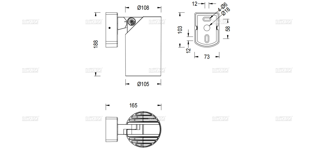 LUMINAIRE DIMENSION