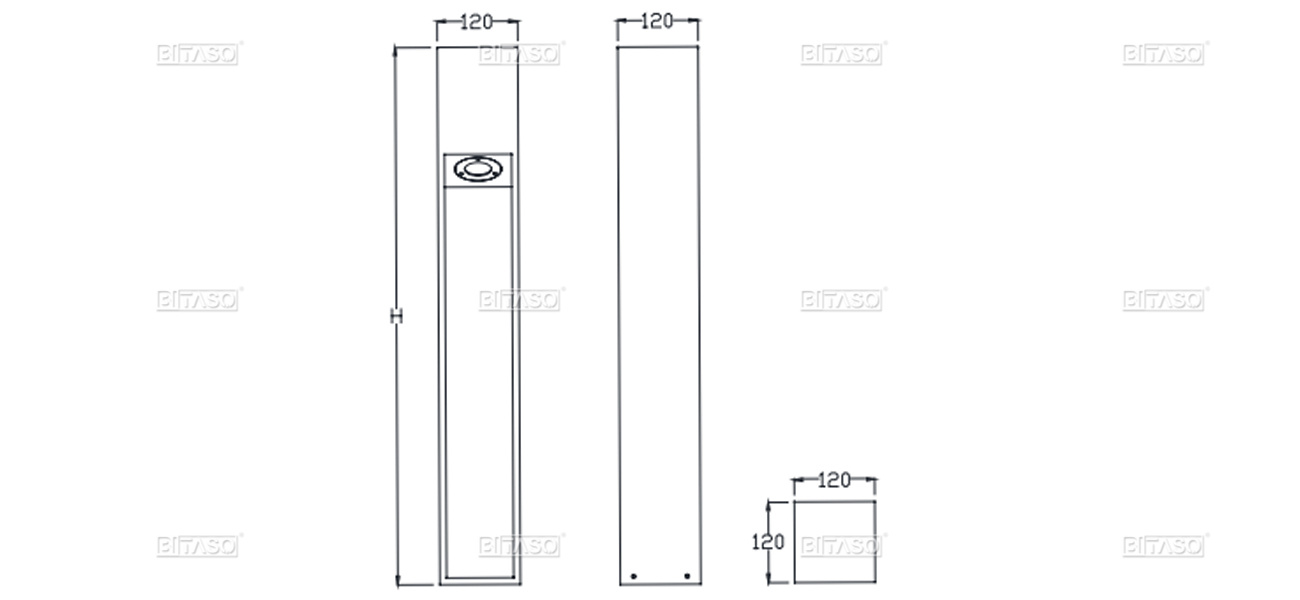 LUMINAIRE DIMENSION