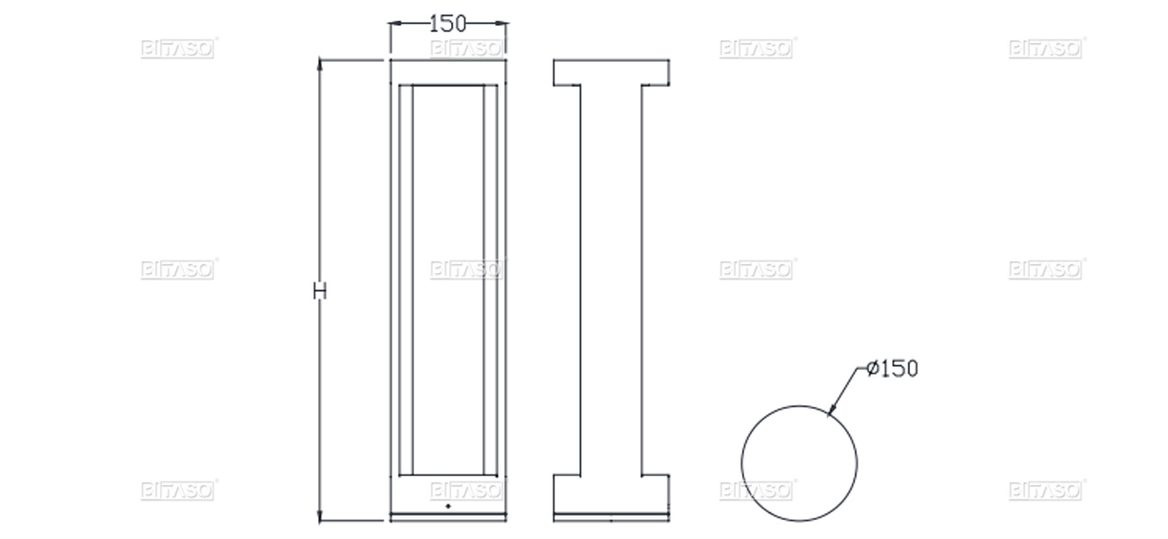 LUMINAIRE DIMENSION LUMINAIRE DIMENSION