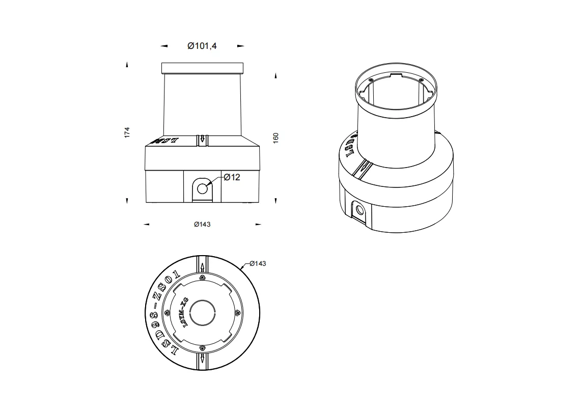 Linco D98 Non-Adjustable Uplight
